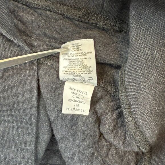 Eddie Bauer Sweater Men's 2XL Dark Gray Quilted 1/4 Snap Pullover Outdoor Hiking - Picture 9 of 10